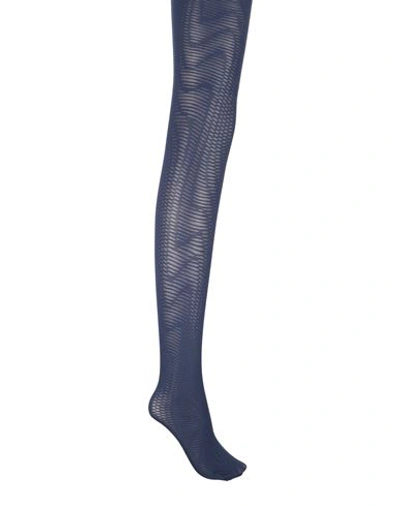 Shop Wolford Woman Socks & Hosiery Midnight Blue Size M Polyamide, Elastane