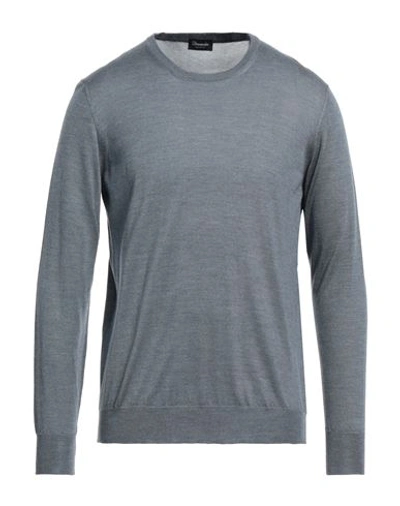 Shop Drumohr Man Sweater Grey Size 44 Silk