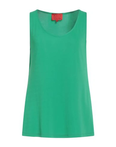 Shop Mirella Matteini Woman Top Green Size 6 Viscose, Polyester, Elastane
