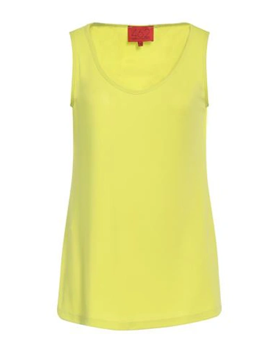 Mirella Matteini Woman Top Yellow Size 8 Viscose, Polyester, Elastane In Yellow