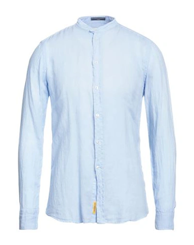 Shop B.d.baggies B. D.baggies Man Shirt Light Blue Size S Linen