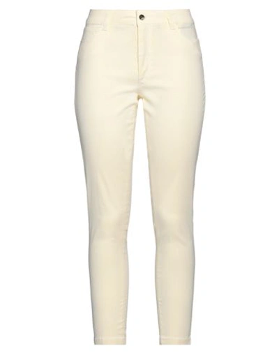 Michael Coal Woman Pants Yellow Size 30 Polyester, Viscose, Elastane In Yellow