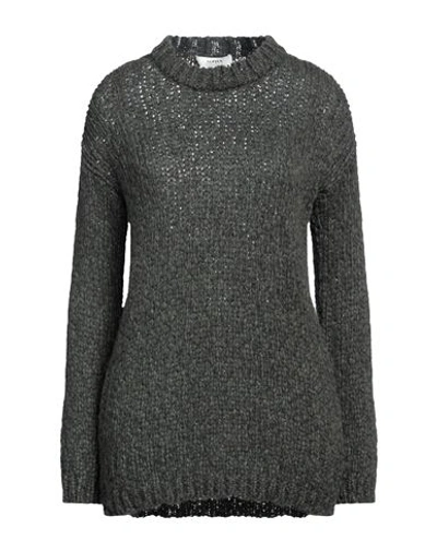 Shop Alpha Studio Woman Sweater Dark Green Size 10 Acrylic, Alpaca Wool, Polyamide, Wool