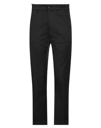 Shop Mauro Grifoni Grifoni Man Pants Black Size 32 Cotton, Elastane