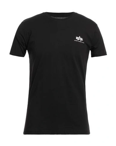 Shop Alpha Industries Man T-shirt Black Size Xxl Cotton