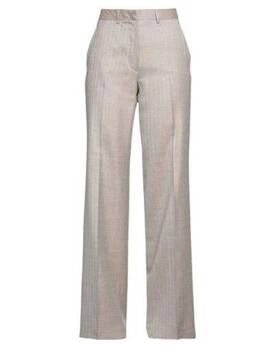 Kiton Woman Pants Beige Size 10 Wool, Silk, Linen, Cotton In Beige