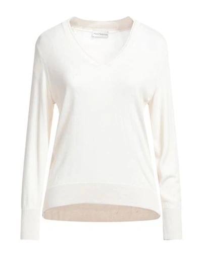 Shop Maria Bellentani Woman Sweater Ivory Size 10 Viscose, Wool, Acrylic In White