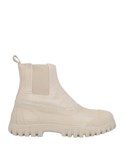 Shop Diemme Man Ankle Boots Beige Size 14 Soft Leather