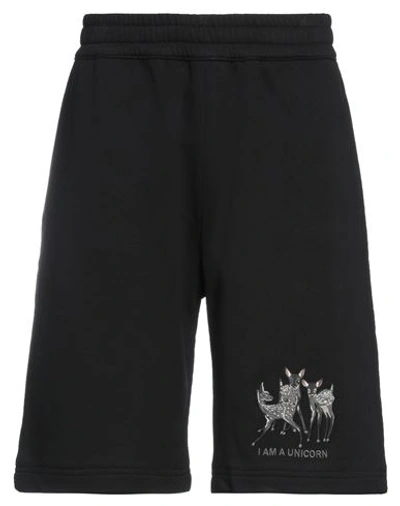 Shop Burberry Man Shorts & Bermuda Shorts Black Size Xs Cotton