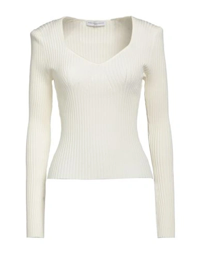 Shop Maria Vittoria Paolillo Mvp Woman Sweater Cream Size 8 Viscose, Polyester In White