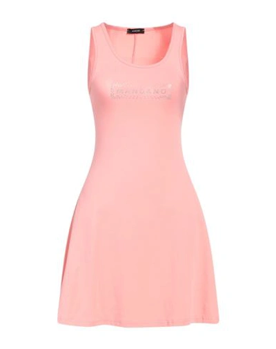 Shop Mangano Woman Mini Dress Salmon Pink Size 8 Cotton