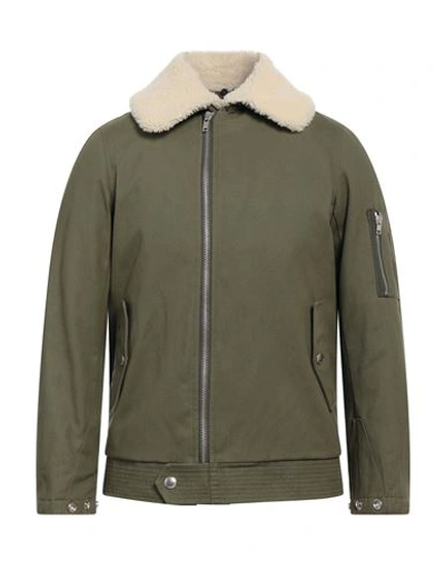 The Seafarer Man Jacket Military Green Size 40 Cotton In Green