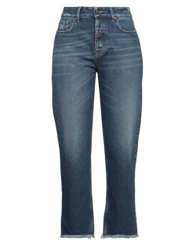 Shop Malebolge Viii Woman Jeans Blue Size 8 Cotton