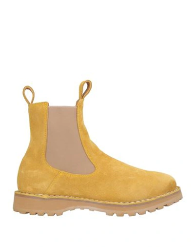 Shop Diemme Man Ankle Boots Mustard Size 11 Soft Leather In Beige
