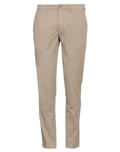 Shop Cruna Man Pants Light Brown Size 34 Cotton, Elastane In Beige