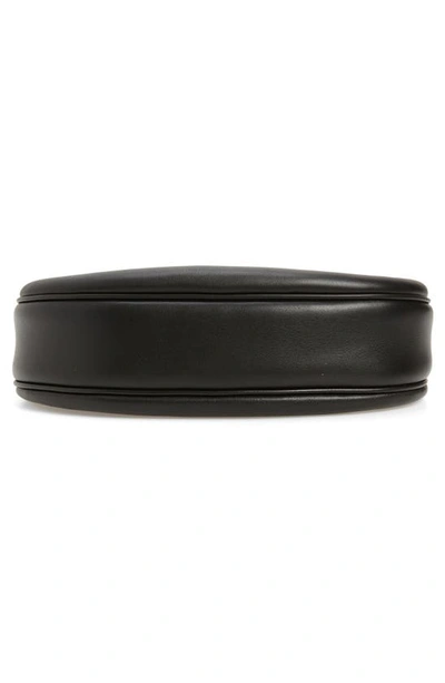 Shop Marc Jacobs The J Marc Curve Leather Shoulder Bag In Black
