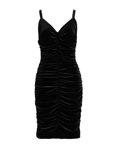 Shop Dolce & Gabbana Woman Midi Dress Black Size 8 Polyester, Rubber