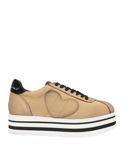 Nira Rubens Woman Sneakers Gold Size 7 Leather, Textile Fibers In Gold