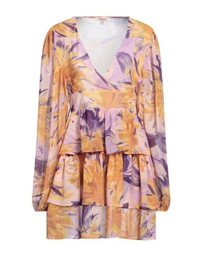 Shop Kontatto Woman Mini Dress Light Purple Size S Polyester