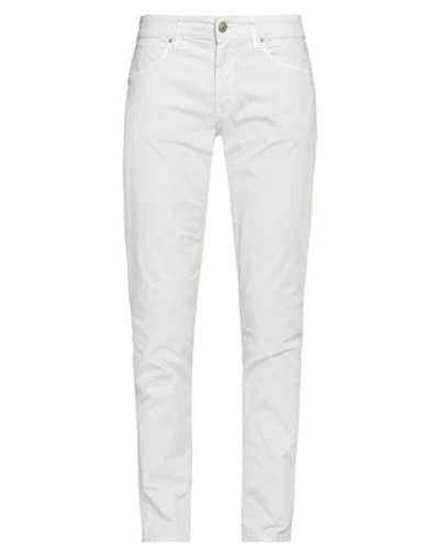 Shop Siviglia Man Pants Light Grey Size 33 Cotton, Elastane