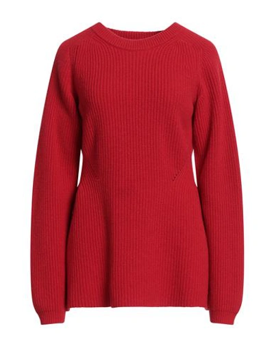 Shop Semicouture Woman Sweater Red Size M Wool, Polyamide