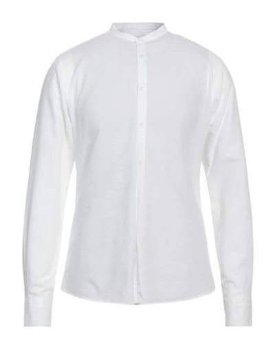 Shop Aglini Man Shirt White Size 17 ½ Cotton