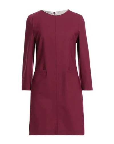 Shop Semicouture Woman Mini Dress Mauve Size 10 Polyester, Virgin Wool, Elastane In Purple