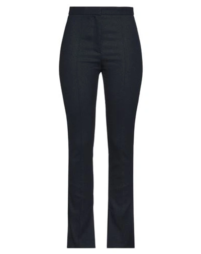 Shop Ottod'ame Woman Pants Midnight Blue Size 2 Polyester, Virgin Wool, Rayon, Synthetic Fibers, Metallic