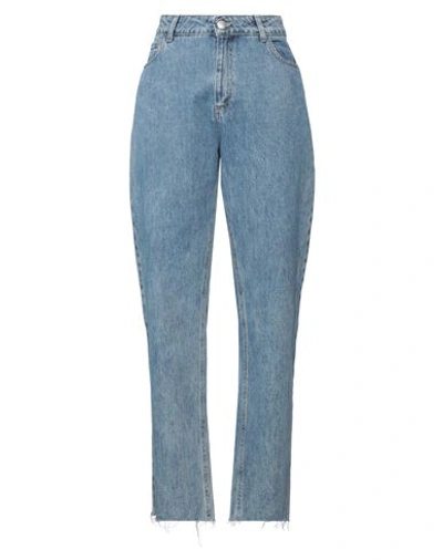 Shop Maria Vittoria Paolillo Mvp Woman Jeans Blue Size 8 Cotton