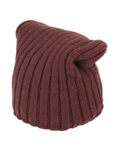 Shop Aragona Woman Hat Cocoa Size Onesize Cashmere In Brown