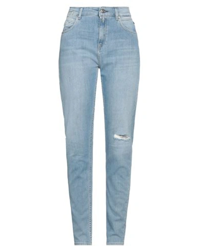 Shop Replay Woman Jeans Blue Size 31w-30l Cotton, Elastane