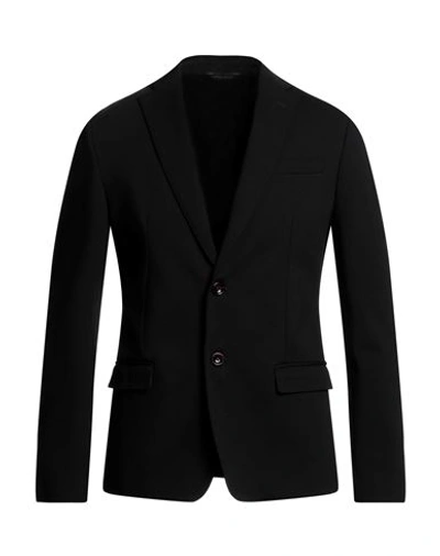 Shop Alessandro Dell'acqua Man Blazer Black Size 38 Viscose, Nylon, Elastane