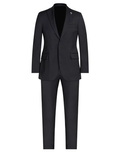 Shop Tombolini Man Suit Midnight Blue Size 48 Virgin Wool, Acetate, Viscose