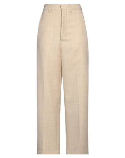 Shop Ami Alexandre Mattiussi Woman Pants Beige Size 10 Virgin Wool, Polyester