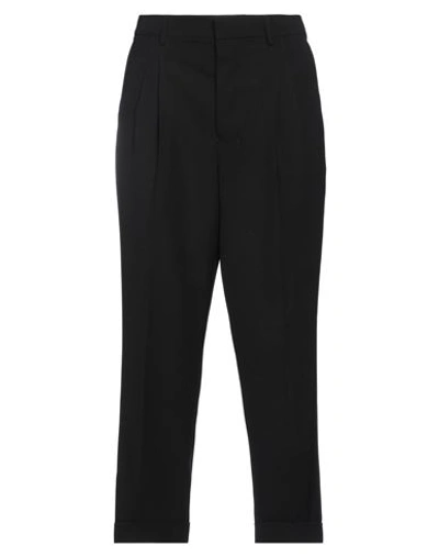 Shop Ami Alexandre Mattiussi Man Pants Black Size 26 Polyester, Virgin Wool