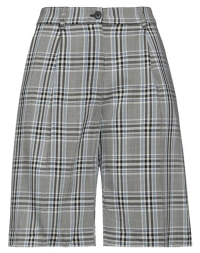 8pm Woman Shorts & Bermuda Shorts Light Grey Size S Viscose, Wool In Grey