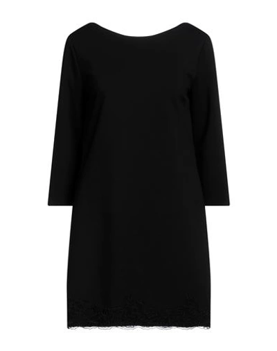Shop Ermanno Firenze Woman Mini Dress Black Size 8 Viscose, Polyamide, Elastane