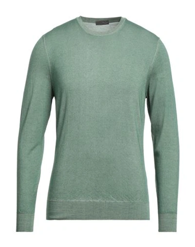Shop Drumohr Man Sweater Sage Green Size 38 Super 140s Wool