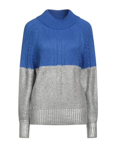 Shop Brand Unique Woman Sweater Bright Blue Size 1 Acrylic, Mohair Wool, Wool, Polyamide, Alpaca Wool