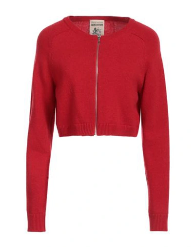 Shop Semicouture Woman Cardigan Red Size S Wool, Polyamide