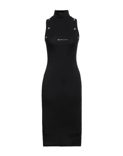 Shop Mangano Woman Midi Dress Black Size 6 Cotton