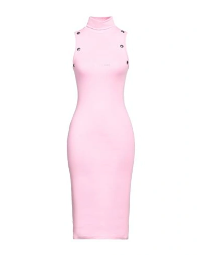 Shop Mangano Woman Midi Dress Pink Size 8 Cotton