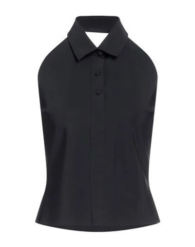 Shop Chiara Boni La Petite Robe Woman Polo Shirt Black Size 8 Polyamide, Elastane