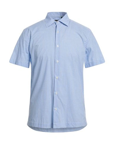 Shop Liu •jo Man Man Shirt Light Blue Size L Cotton
