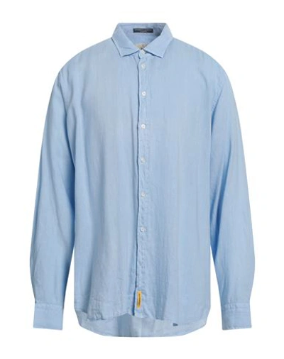 Shop B.d.baggies B. D.baggies Man Shirt Light Blue Size 3xl Linen