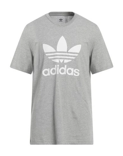 Shop Adidas Originals Man T-shirt Light Grey Size Xs Cotton