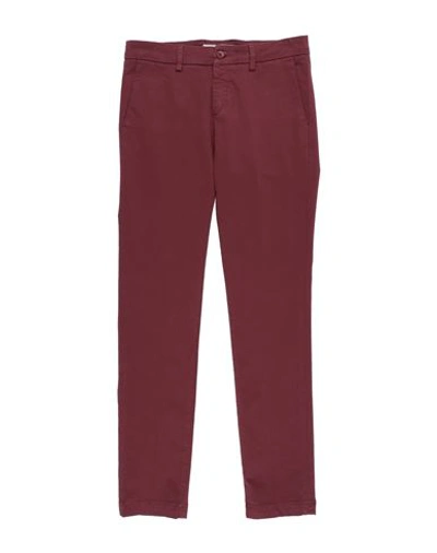 Shop Maison Clochard Man Pants Brick Red Size 29 Cotton, Elastane
