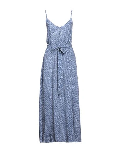 Shop Cristina Gavioli Woman Maxi Dress Blue Size 12 Viscose