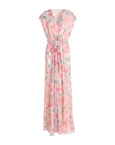 Shop Patrizia Pepe Sera Woman Maxi Dress Light Pink Size 8 Polyester