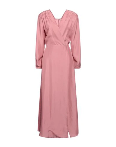 Shop Hanami D'or Woman Maxi Dress Pastel Pink Size 6 Silk